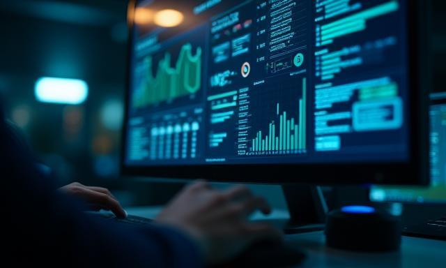 Data visualisatie op een computerscherm over scouting, symboliseert de toekomst van talentherkenning